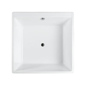 Bellaterra Bologna 47 inch Freestanding Square Bathtub in Glossy White BA6806