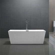 Load image into Gallery viewer, Bellaterra Odessa 67&quot; Freestanding Rectangular Bathtub in Glossy White BA6813