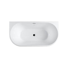 Load image into Gallery viewer, Bellaterra Calabria 59 inch Freestanding Oval Bathtub in Glossy White BA6815B