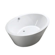 Load image into Gallery viewer, Bellaterra Udine 67&quot; Freestanding Oval Bathtub in Glossy White BA6827