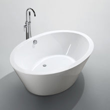 Load image into Gallery viewer, Bellaterra Udine 67&quot; Freestanding Oval Bathtub in Glossy White BA6827