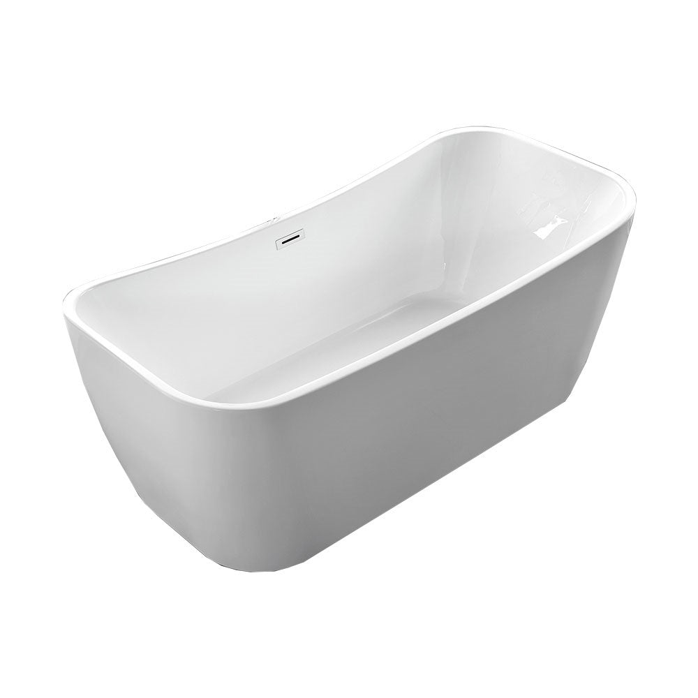 Bellaterra Arles 67 inch Freestanding Rectangular Bathtub in White BA7526