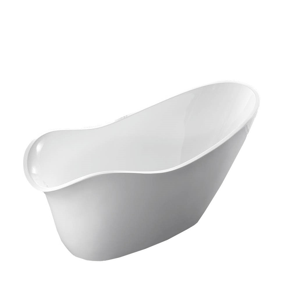 Bellaterra Colmar 69 inch Freestanding Oval Bathtub in White BA7527