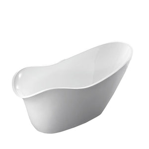 Bellaterra Colmar 69 inch Freestanding Oval Bathtub in White BA7527