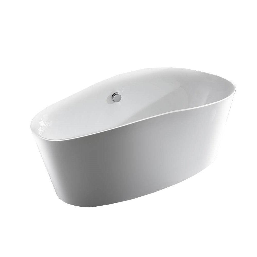 Bellaterra Grasse 67 inch Freestanding Oval Bathtub in White BA7528