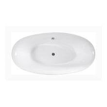 Load image into Gallery viewer, Bellaterra Grasse 67 inch Freestanding Oval Bathtub in White BA7528