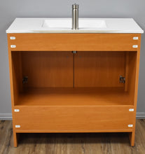 Load image into Gallery viewer, Pacific 36&quot; vanity Honey Maple MTD-3136HM-14 back