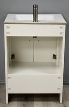 Load image into Gallery viewer, Volpa USA Pacific 24&quot; Modern Soft White Bathroom Vanity MTD-3124W-14  Back