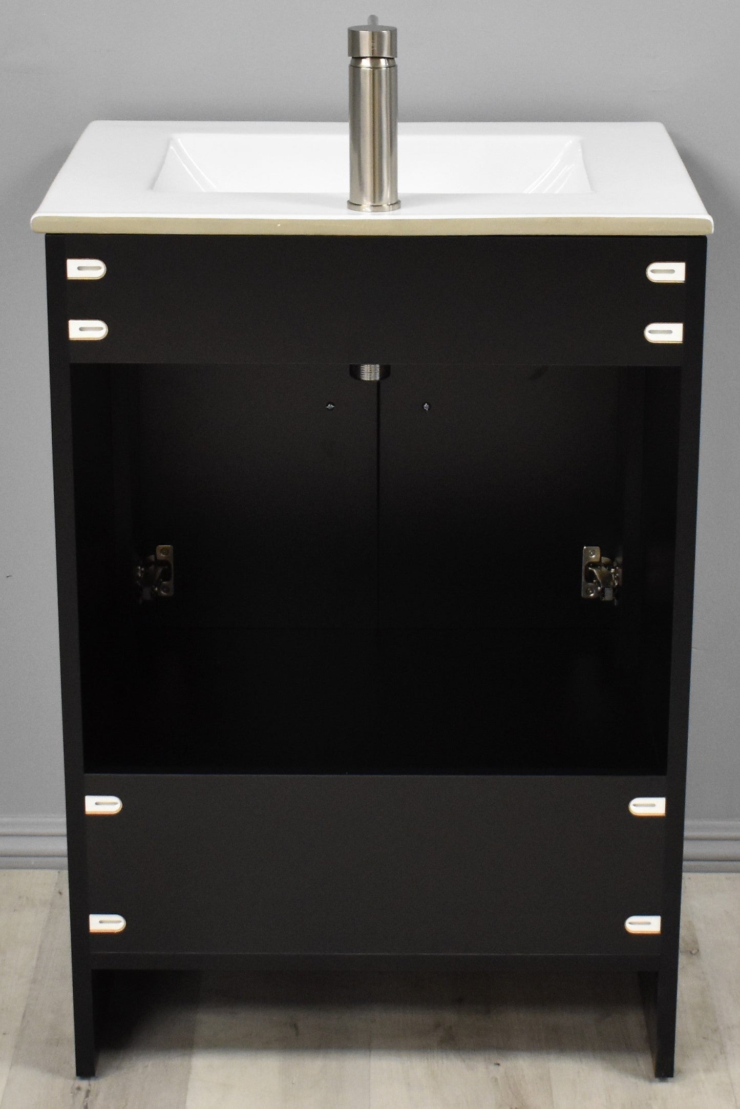 Volpa USA Pacific 24" Modern Black Bathroom Vanity MTD-3124BK-14 Back