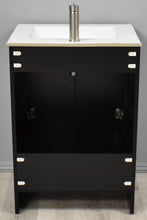 Load image into Gallery viewer, Volpa USA Pacific 24&quot; Modern Black Bathroom Vanity MTD-3124BK-14 Back