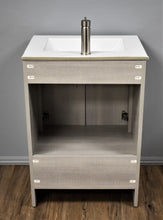 Load image into Gallery viewer, Volpa USA Pacific 24&quot; Modern Soft Weathered Grey Bathroom Vanity MTD-3124WG-14 Back