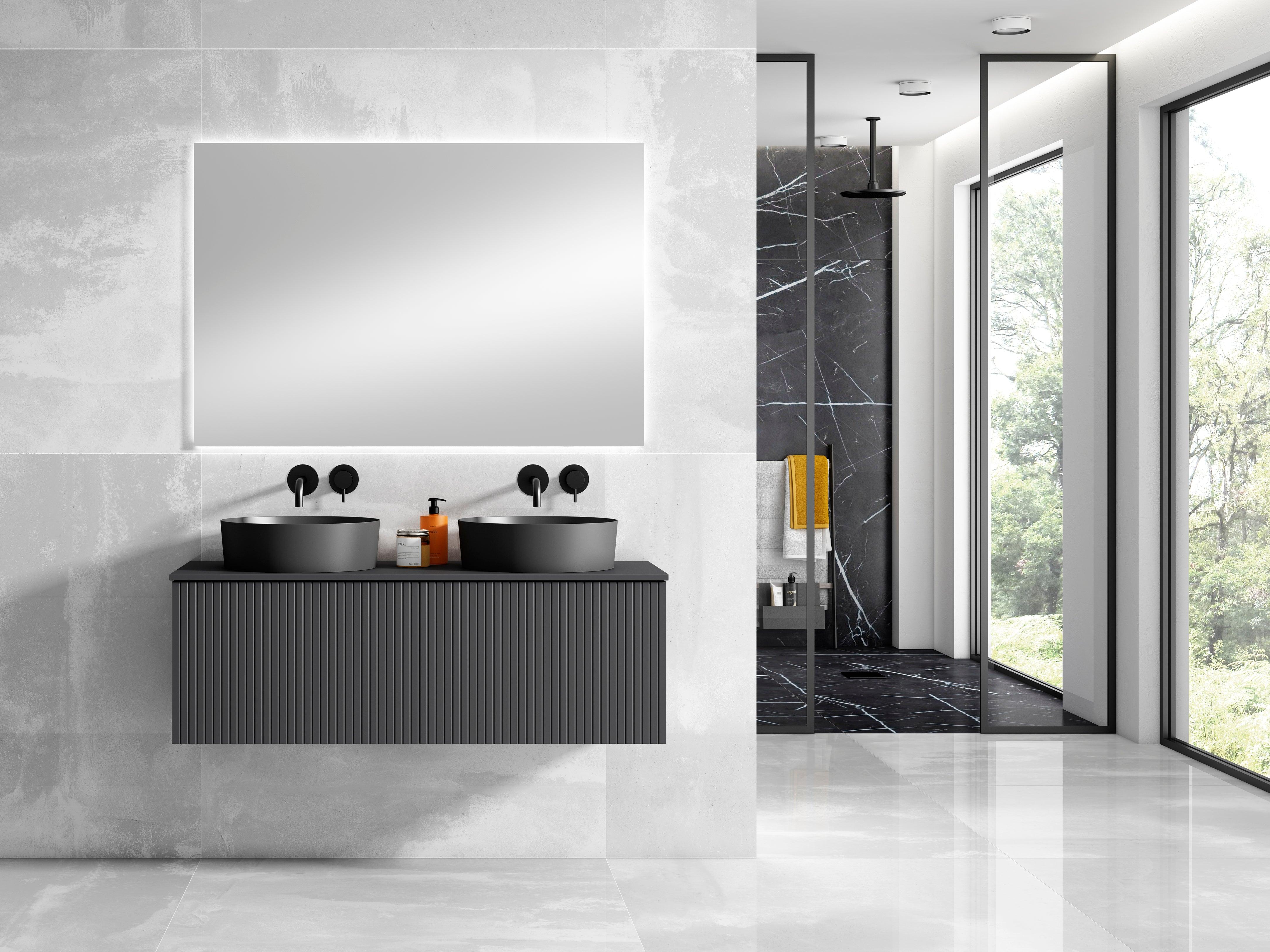 32" Bari Vanity, Matching Top, Vessel SinkCeramic Sink