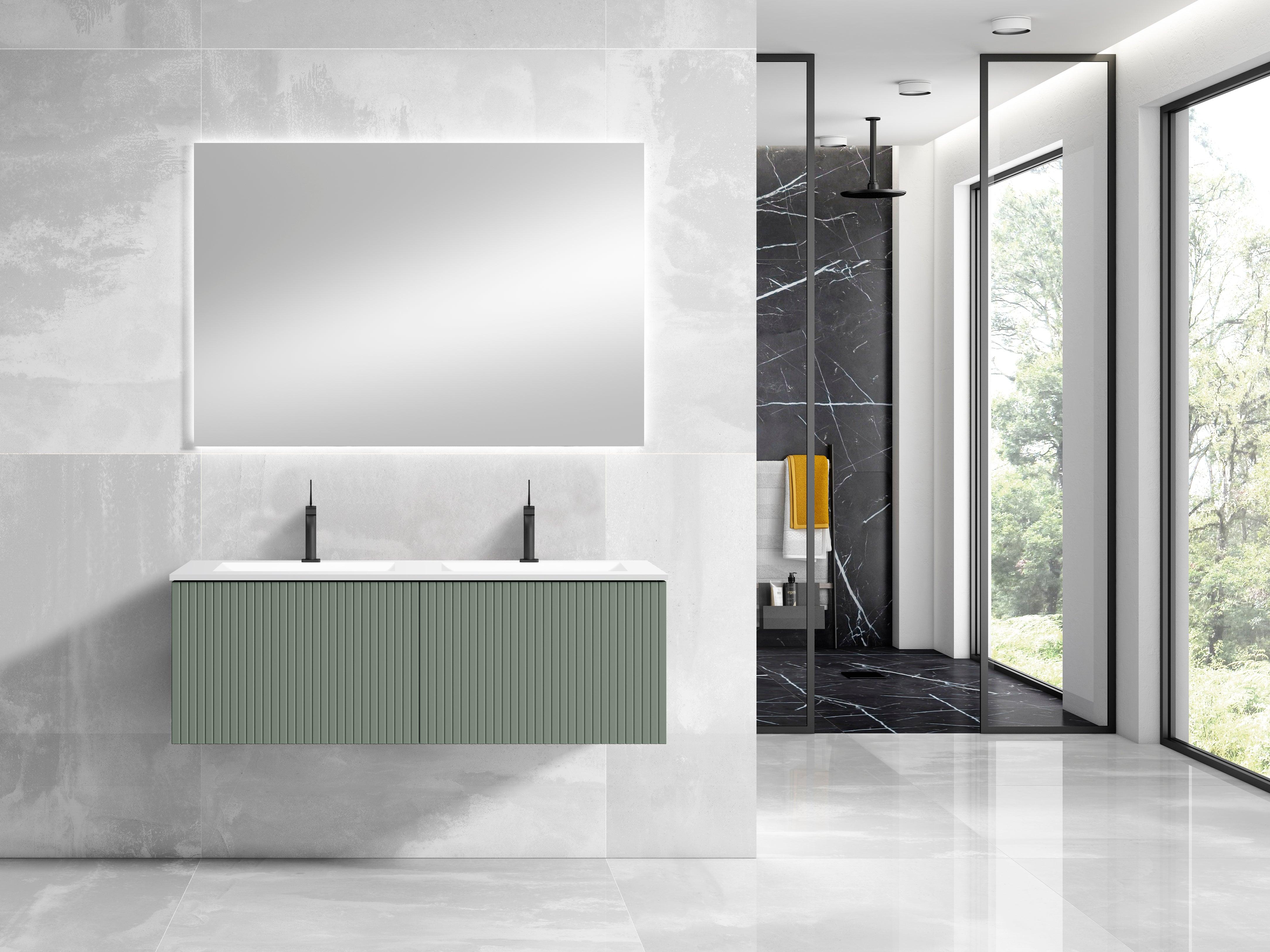 Lucena Bath 32" Bari Vanity with Ceramic Sink in White, Grey, Green or Navy