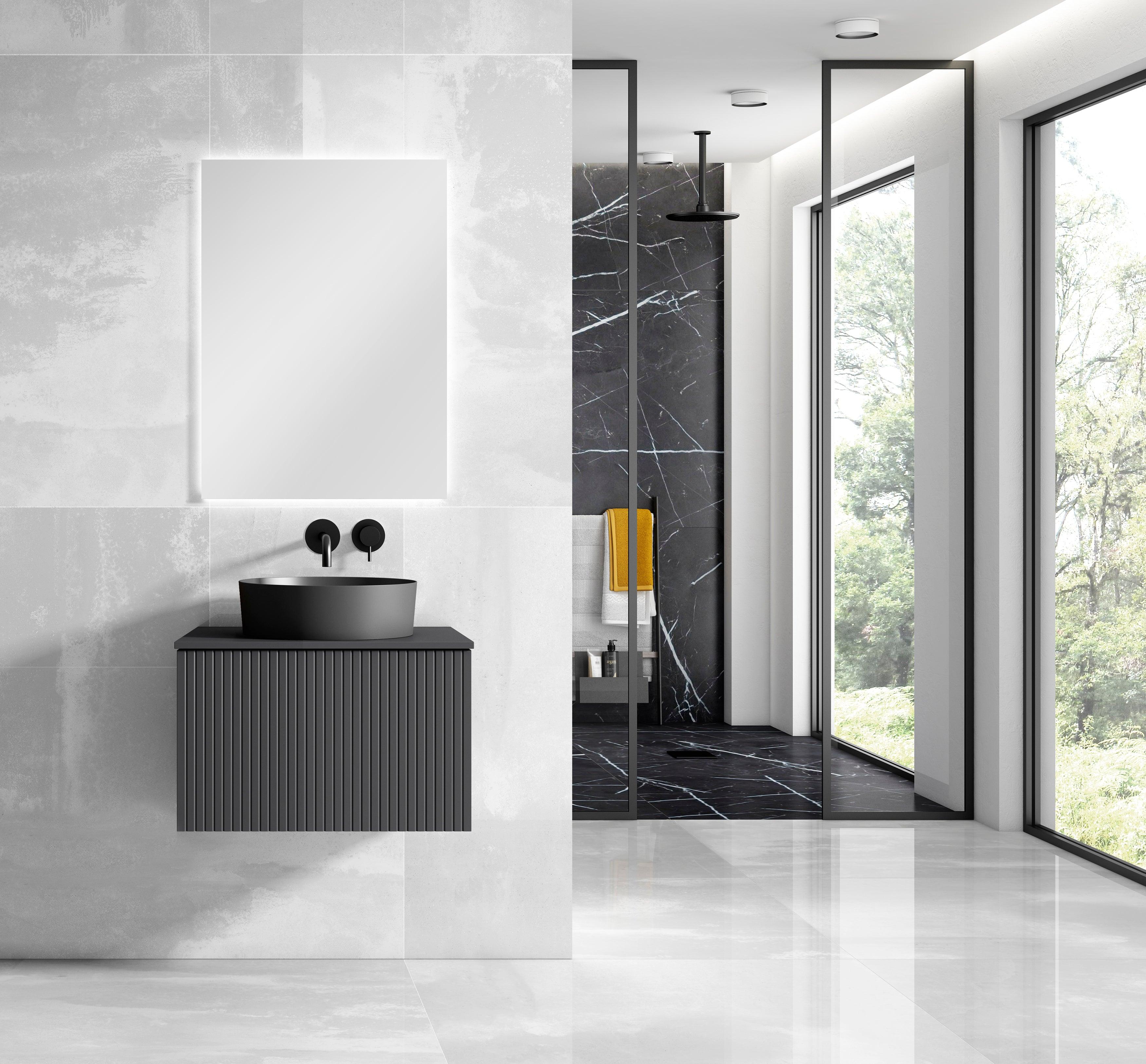 32" Bari Vanity, Matching Top, Vessel SinkCeramic Sink