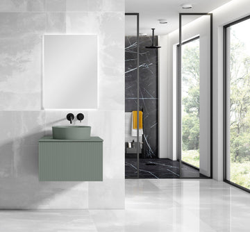 32" Bari Vanity, Matching Top, Vessel SinkCeramic Sink