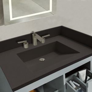 Bellaterra 31 in. Single Concrete Ramp Sink Top CT3122-BL, Top 
