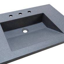 Load image into Gallery viewer, Bellaterra 31 in. Single Concrete Ramp Sink Top CT3122-BL, Top 