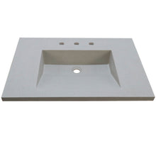 Load image into Gallery viewer, Bellaterra 31 in. Single Concrete Ramp Sink Top White CT3122-WH