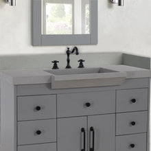 Load image into Gallery viewer, Bellaterra 31 in. Single Concrete Ramp Sink Top Gray CT3921-DG