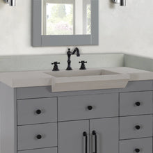 Load image into Gallery viewer, Bellaterra 31 in. Single Concrete Ramp Sink Top CT3921-BL-DG-WH