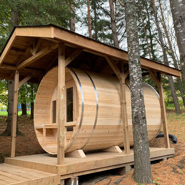 Dundalk LeisureCraft CT Tranquility Barrel Sauna CTC2345W