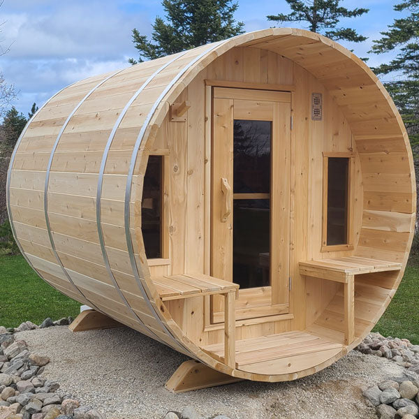 Dundalk LeisureCraft CT Tranquility Barrel Sauna CTC2345W