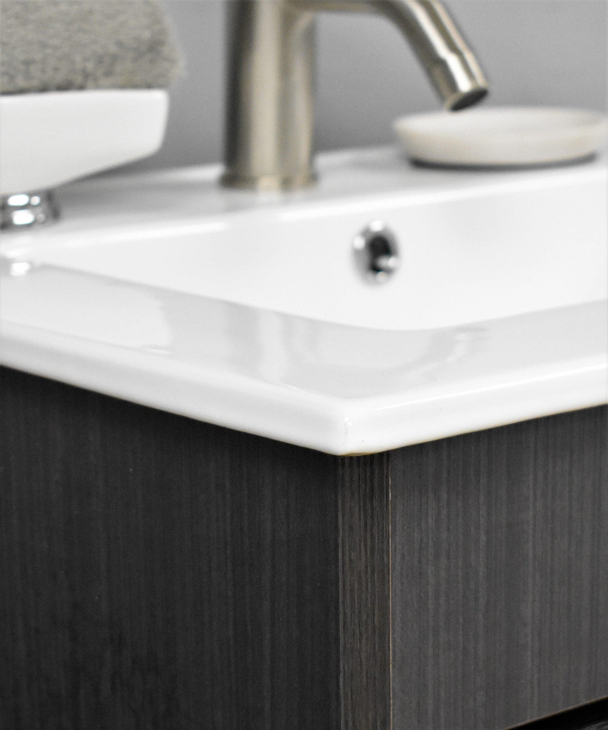 Volpa USA Pacific 24" Modern Black Ash Bathroom Vanity MTD-3124BA-14  CC