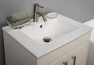 Volpa USA Pacific 24" Modern Soft White Bathroom Vanity MTD-3124W-14 CO