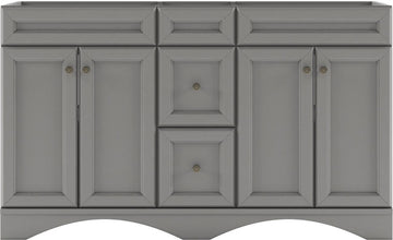 ED-25060-CAB-CG Cashmere Gray Talisa 60" Double Cabinet Only, four colors available
