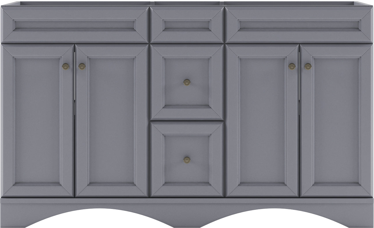 ED-25060-CAB-GR Gray Talisa 60" Double Cabinet Only, four colors available