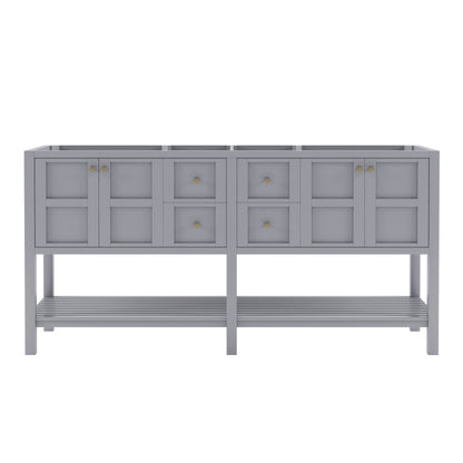 Winterfell 72" Double Cabinet Only ED-30072-CAB-GR Gray