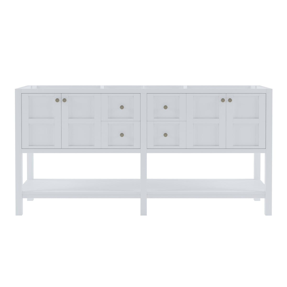 Winterfell 72" Double Cabinet Only ED-30072-CAB-WH White