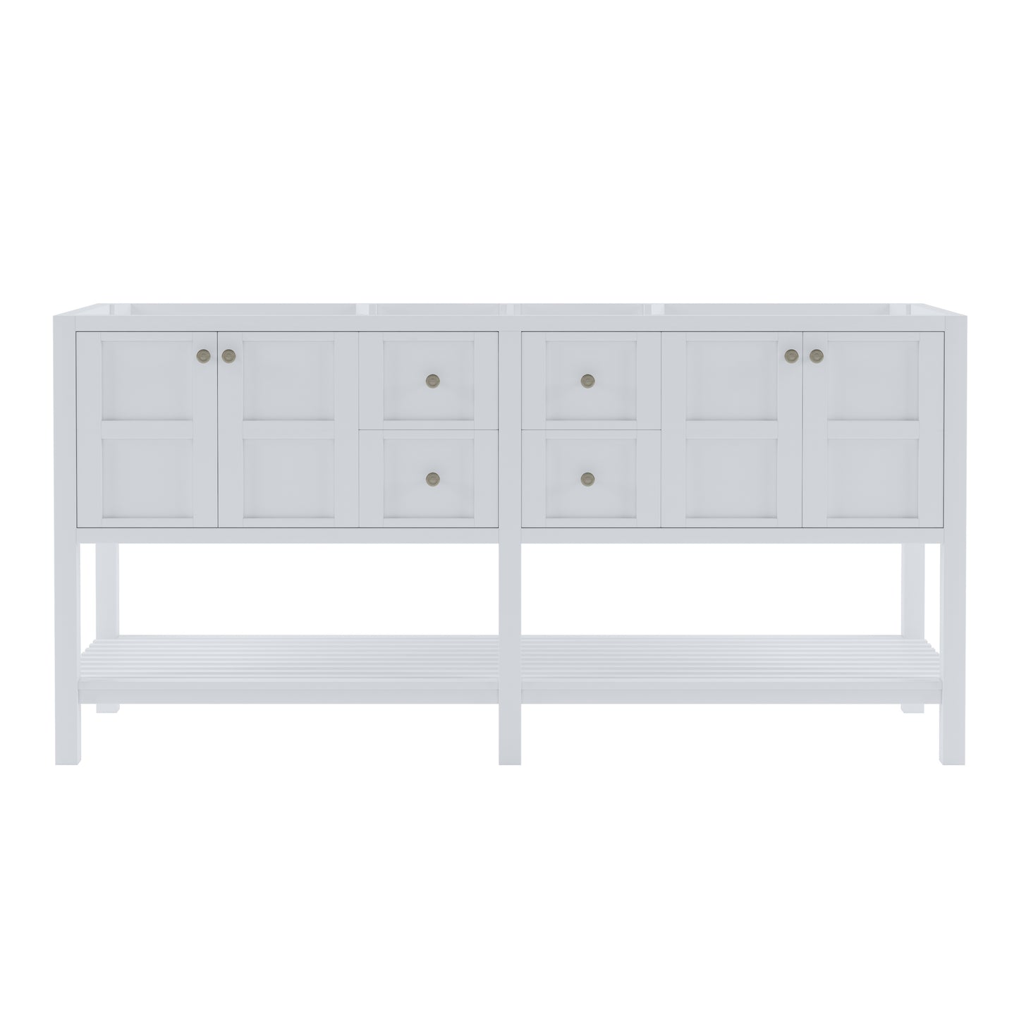 Winterfell 72" Double Cabinet Only ED-30072-CAB-WH White