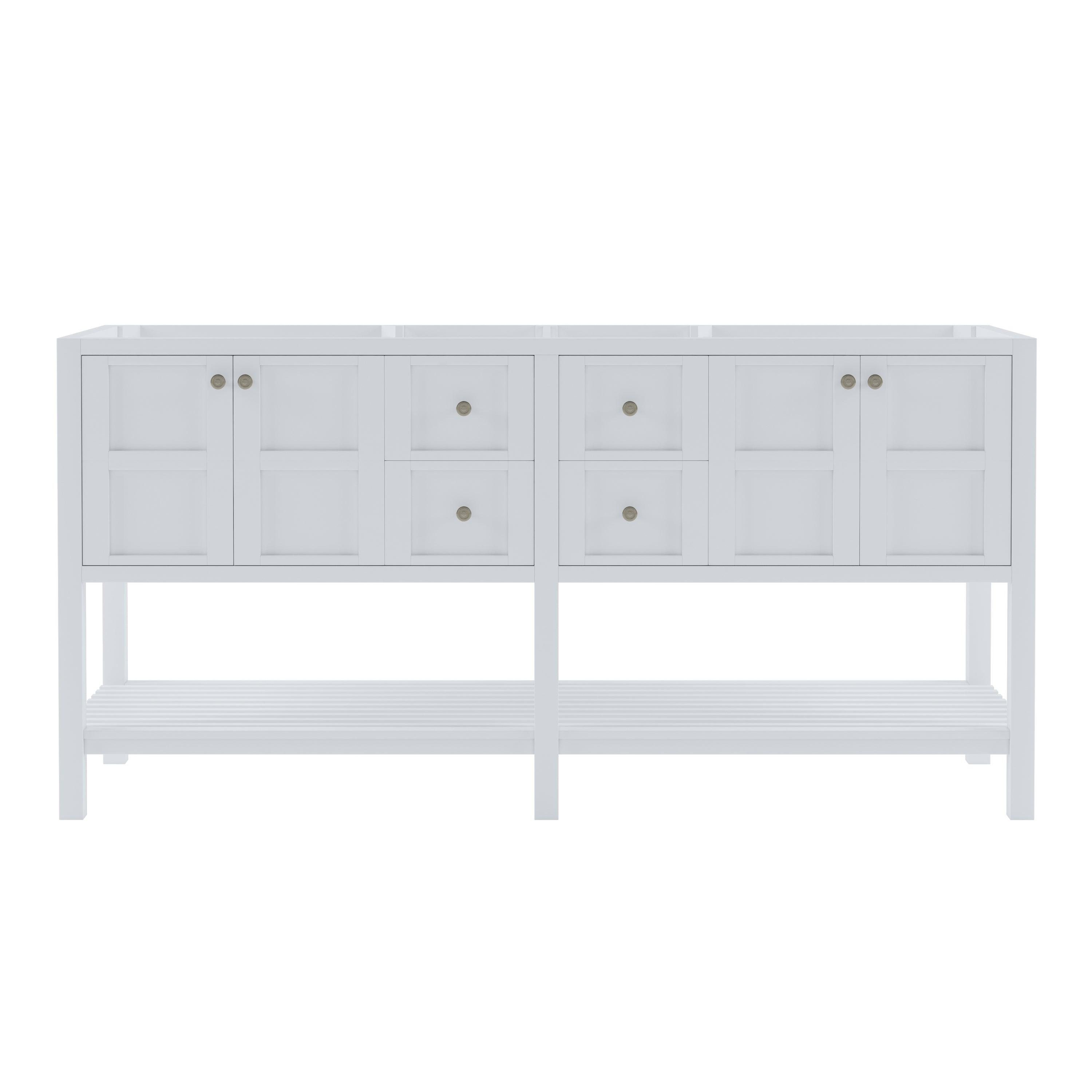 Winterfell 72" Double Cabinet Only ED-30072-CAB-WH White