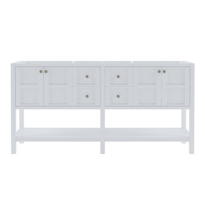 Winterfell 72" Double Cabinet Only ED-30072-CAB-WH White