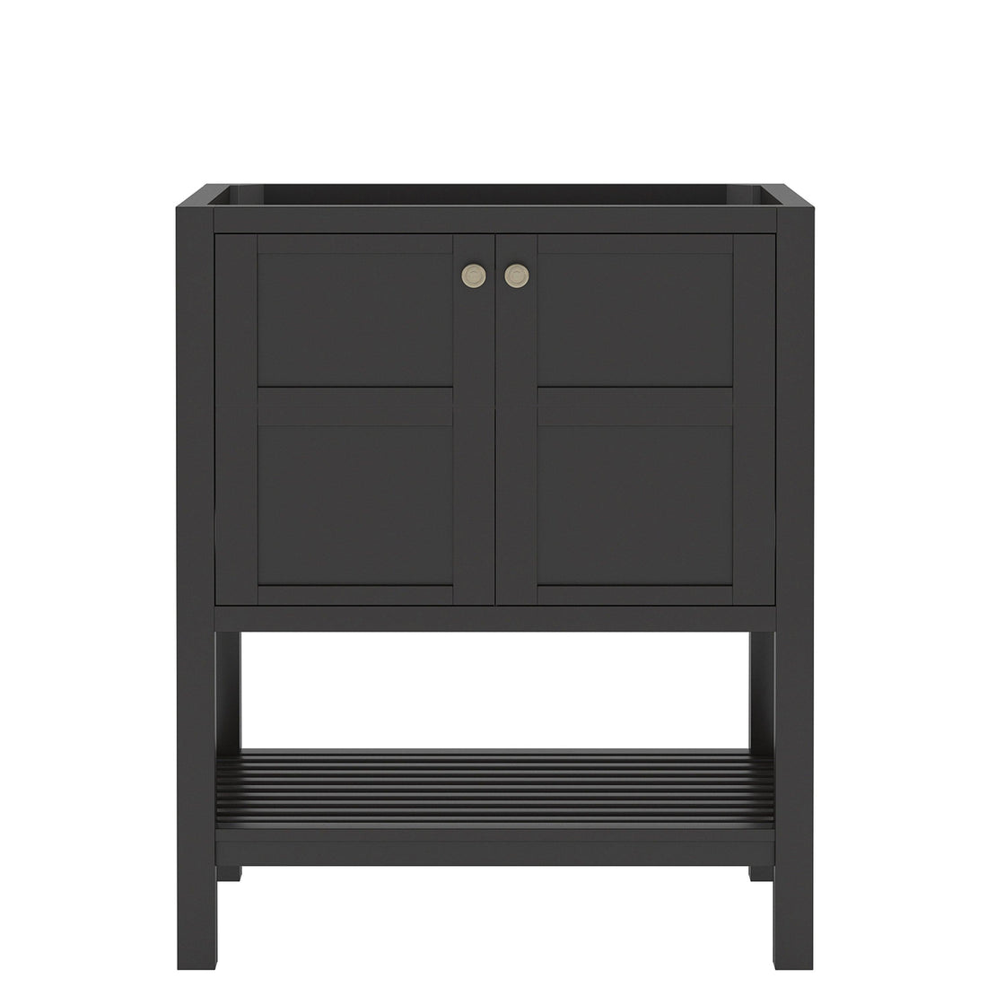 Virtu Winterfell 30" Freestanding Single Cabinet Only Cashmere Gray