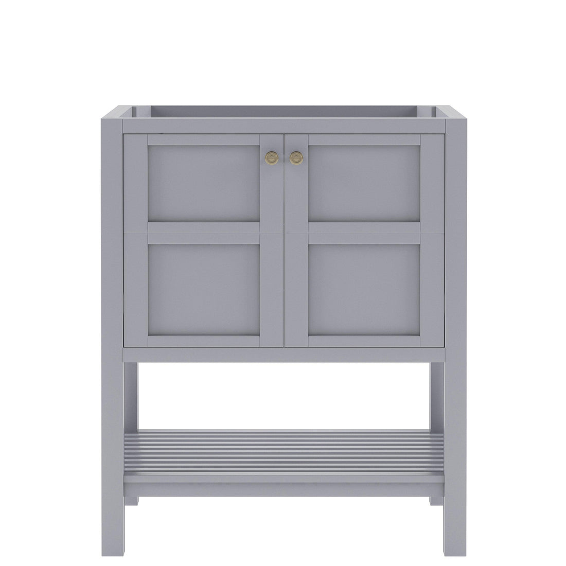 Virtu Winterfell 30" Freestanding Single Cabinet Only Cashmere Gray