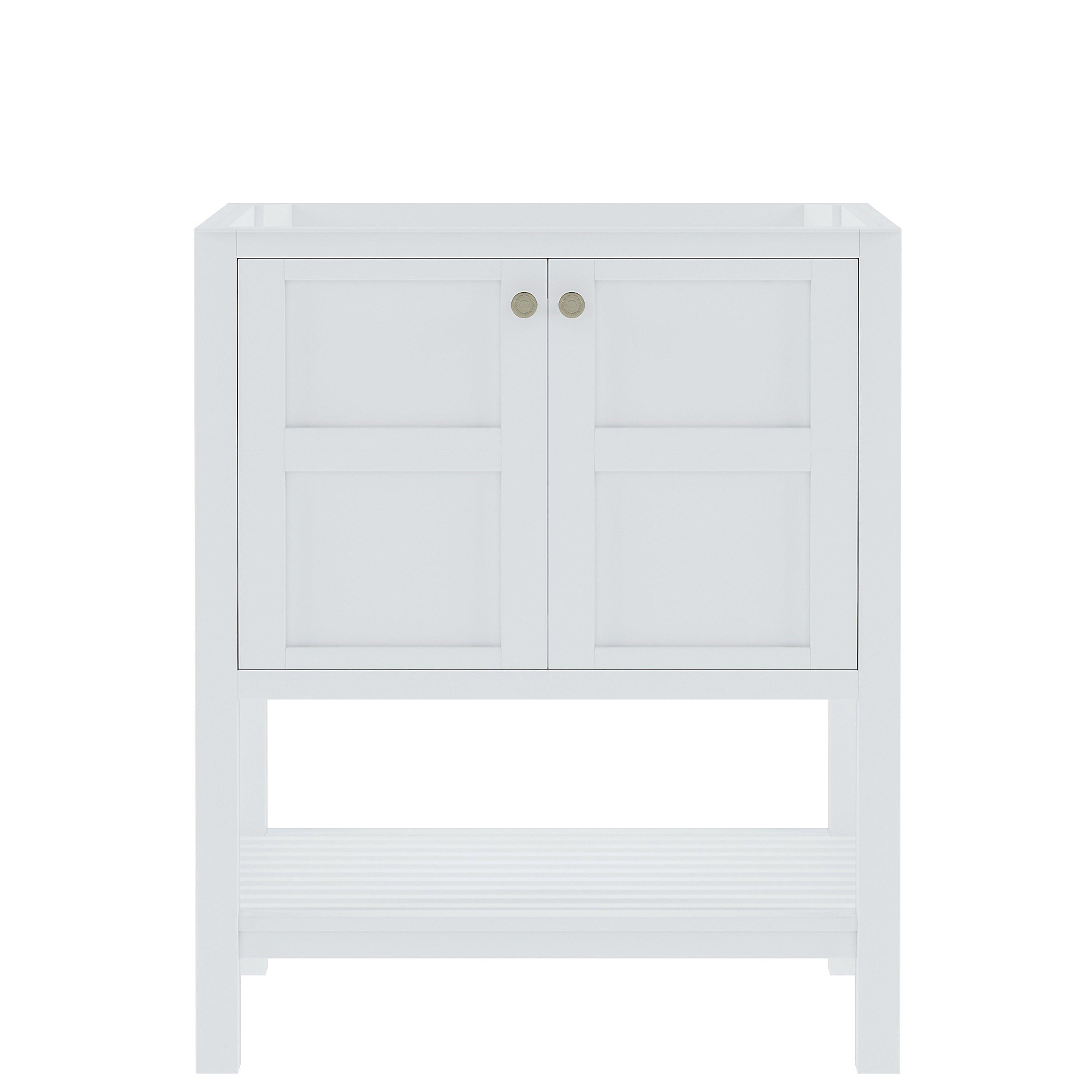 Virtu Winterfell 30" Freestanding Single Cabinet Only White