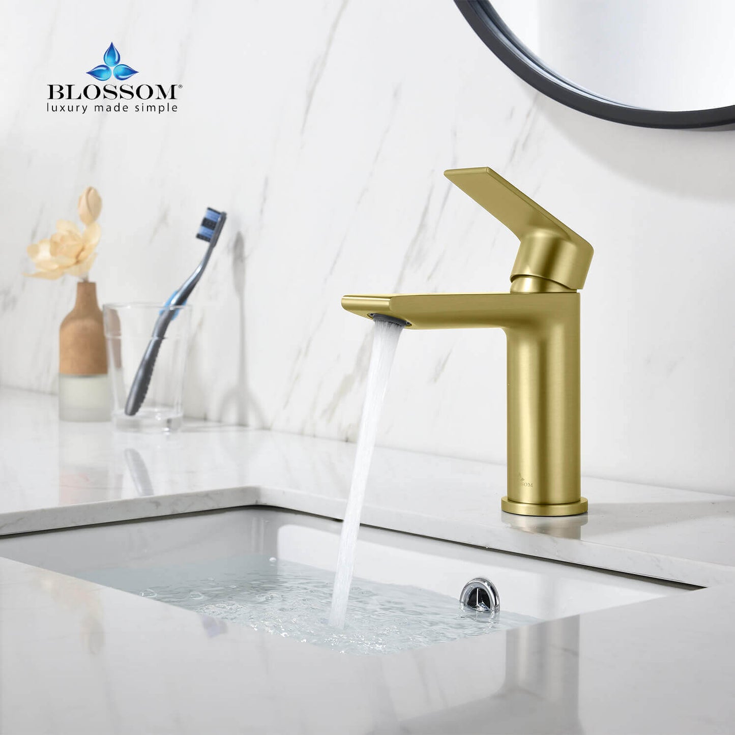 Single Handle Bath Faucet Chrome/Brush Nickel/Matte Black/Brush Gold