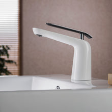 Load image into Gallery viewer, Single Handle Lavatory Faucet F01 106 in Chrome or Chrome / White