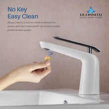 Load image into Gallery viewer, Single Handle Lavatory Faucet F01 106 in Chrome or Chrome / White