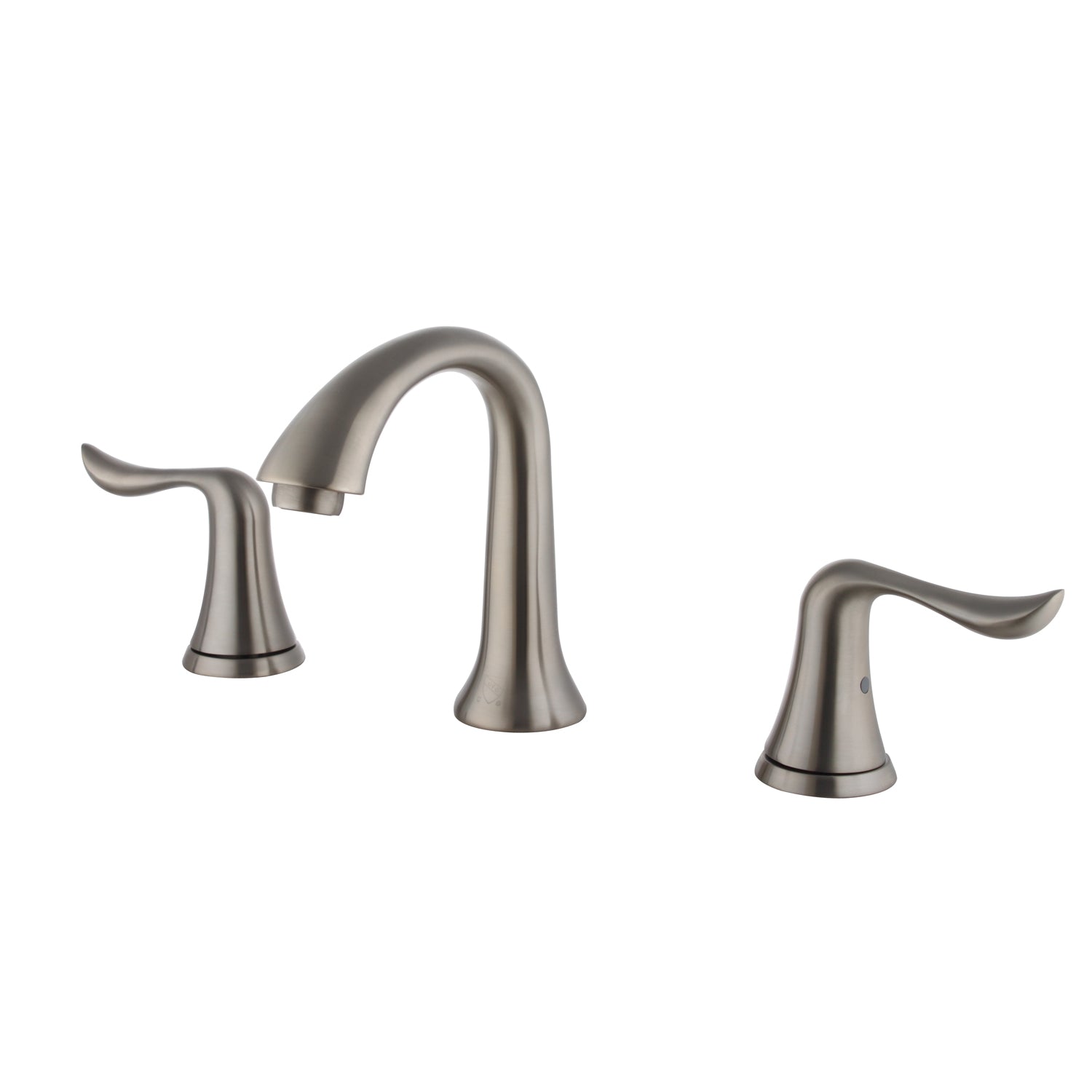 Wide Spread Lavatory Faucet F01 114  02 in  Brush Nickel