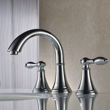 Load image into Gallery viewer, Wide Spread Lavatory Faucet F01 115 in Chrome / Brush Nickel