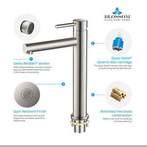 Single Handle Bath Faucet F01 117 Chrome / Nickel / Black / Gold