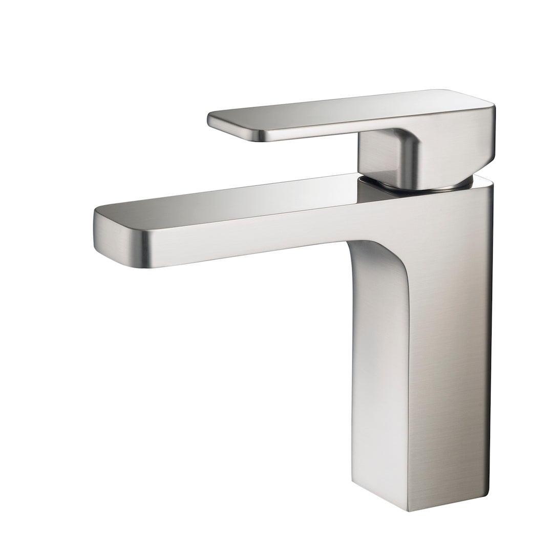 Single Handle Lavatory Faucet F01 118 02 in Brush Nickel 