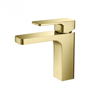 Single Handle Lavatory Faucet F01 118 06 in Brush Gold