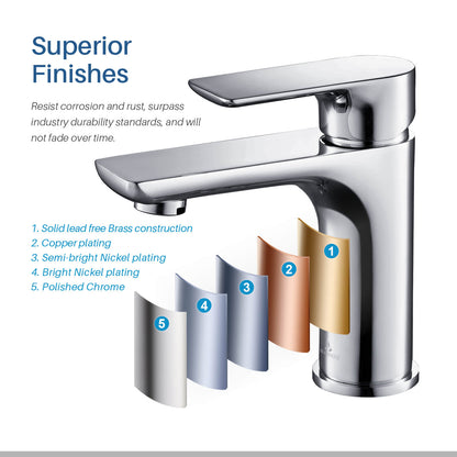 Single Handle Lavatory Faucet F01 120 in Five colors