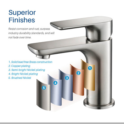 Single Handle Lavatory Faucet F01 120 in Five colors