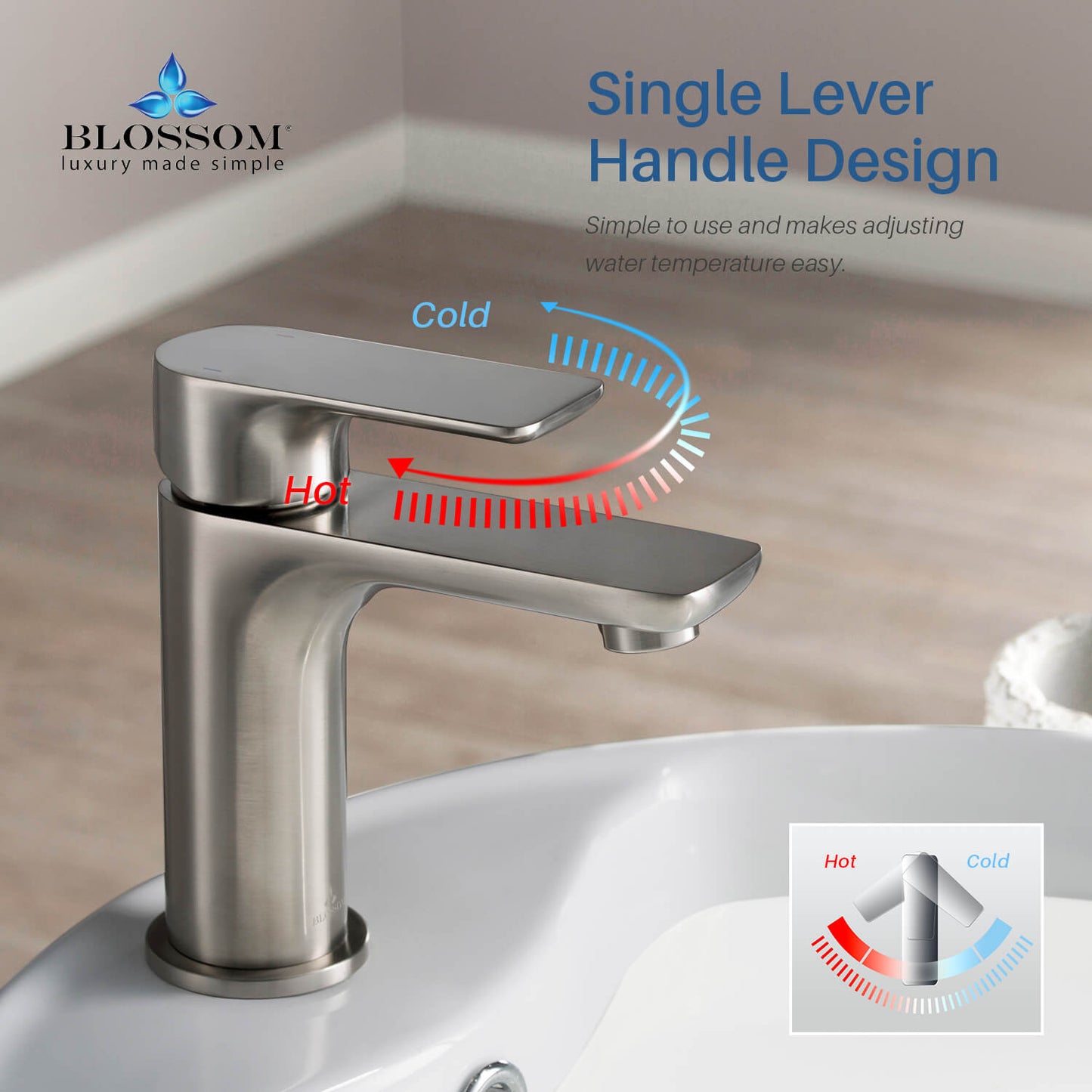 Single Handle Lavatory Faucet F01 120 in Five colors