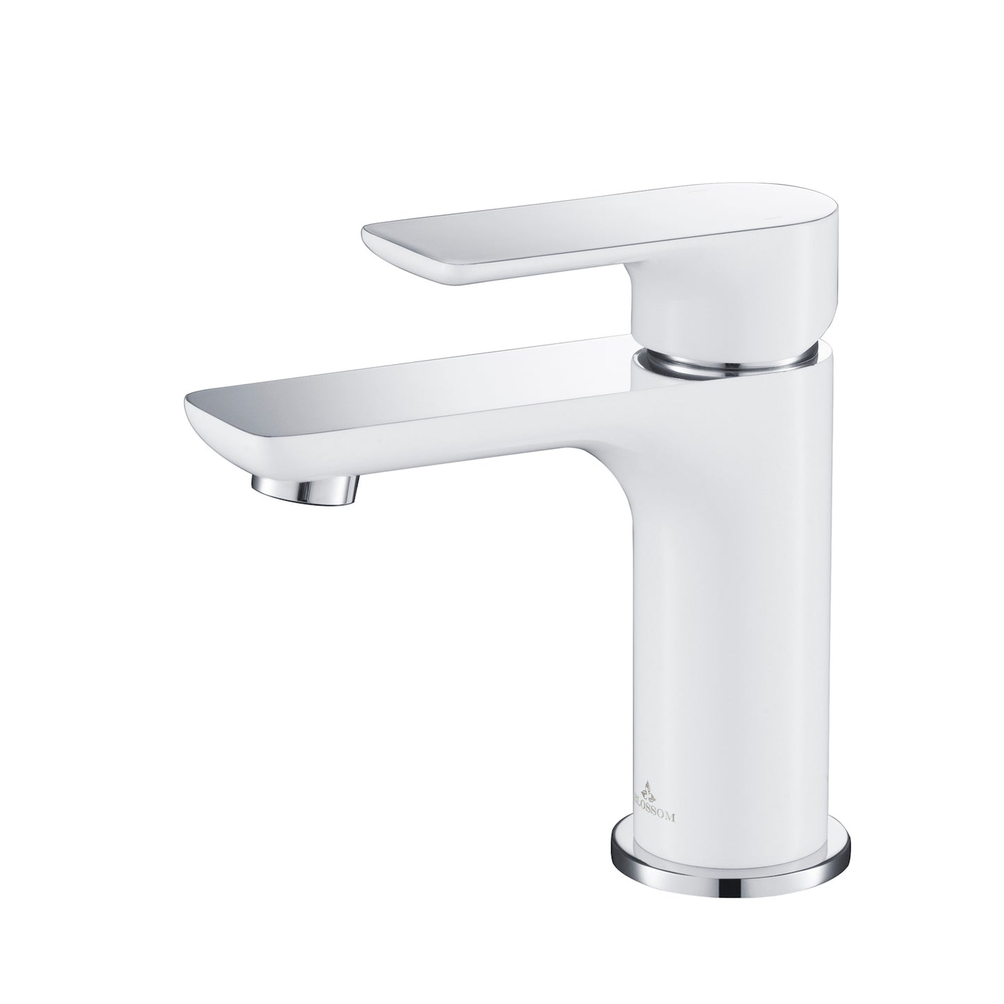 Single Handle Lavatory Faucet F01 120 03 in Chrome White 